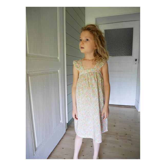 Liberty Print Strappy Flounce Dress | Pink
