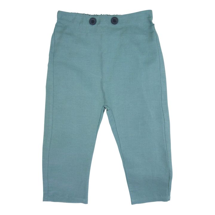 Linen Harem Pants | Azul- Imagen del producto n°0