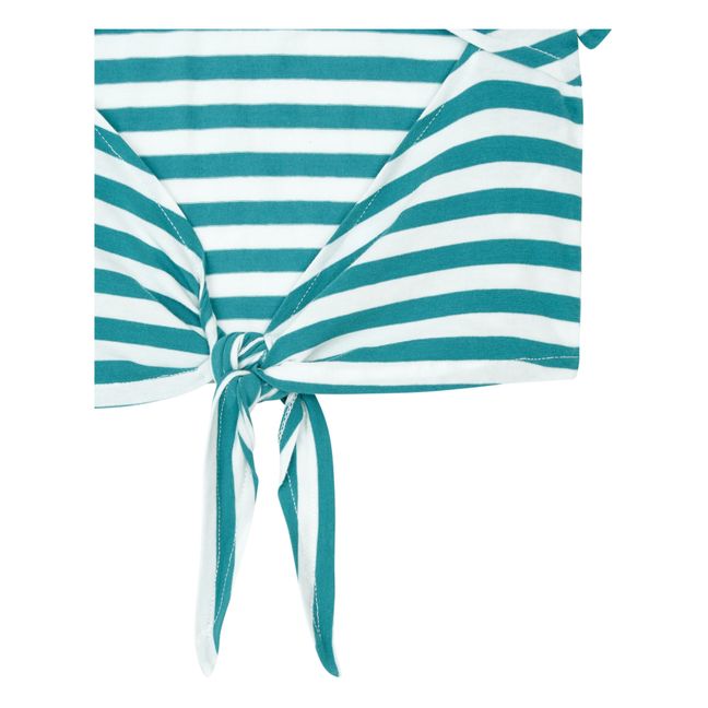 T-Shirt Rayé | Vert