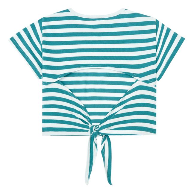 T-Shirt gestreift | Grün