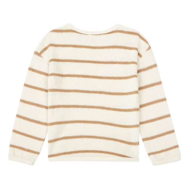 Striped Terry Sweater | Ecru