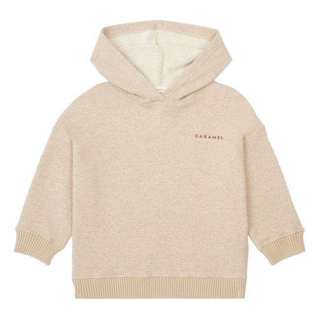 Nori Hooded Jersey Sweatshirt | Taupe brown