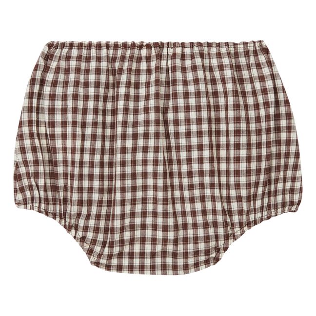 Lotus Checked Bloomers | Chocolate