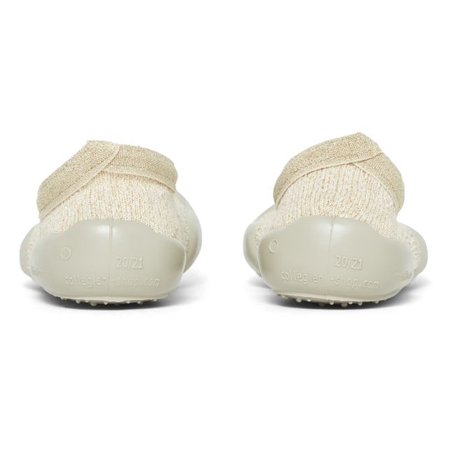 Pantofole ballerine traforate | Beige
