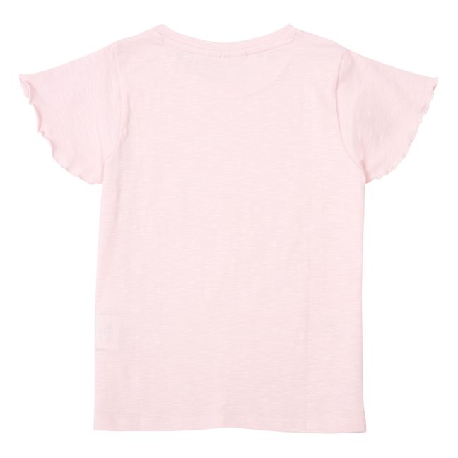 T-Shirt Vogel Bio-Baumwolle | Blassrosa