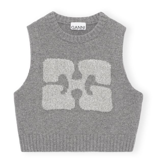 Chaleco de lana Graphic | Gris