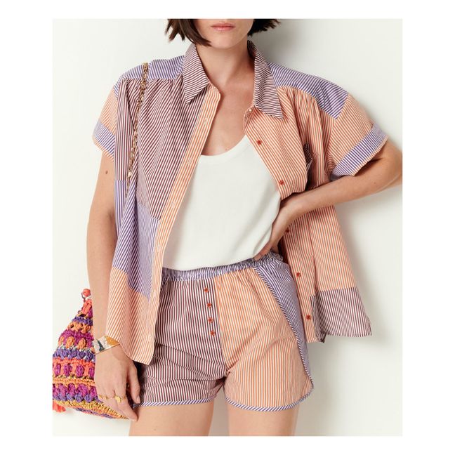 Chemise Les Flots Rayures | Orange