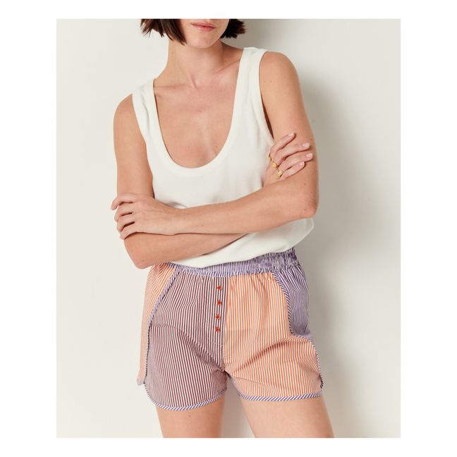 Carnon Striped Shorts | Arancione