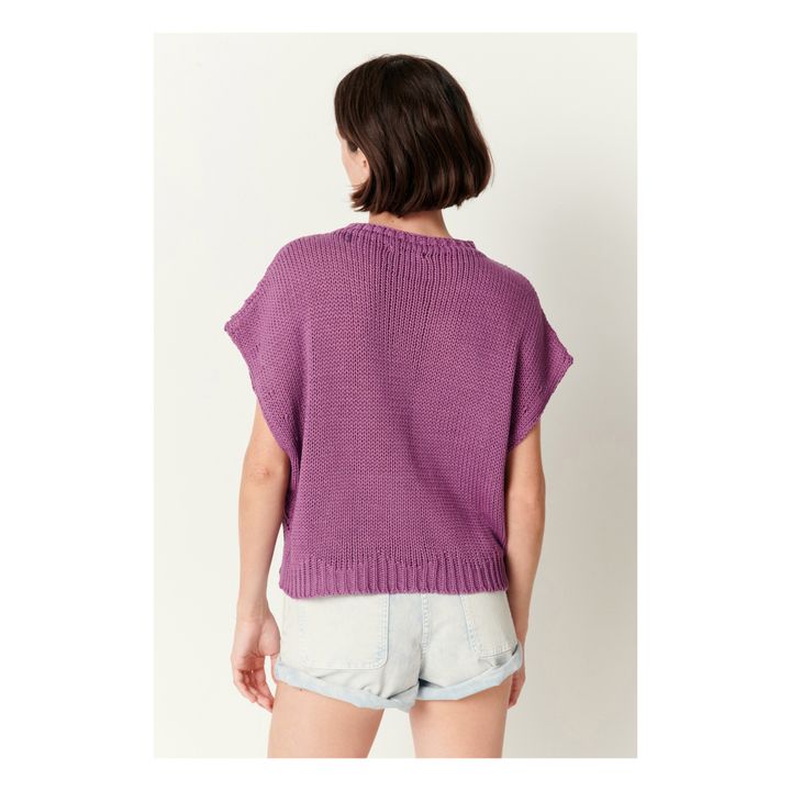 Egadi Sleeveless Sweater | Iris- Immagine del prodotto n°3