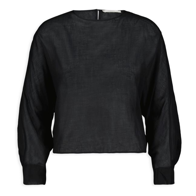Top Caes Voile de Coton | Noir
