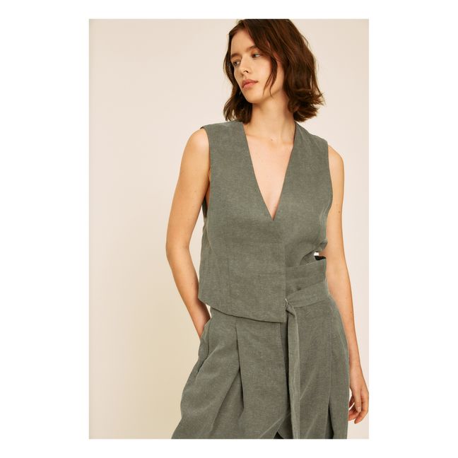 Teia Vest | Verde Kaki