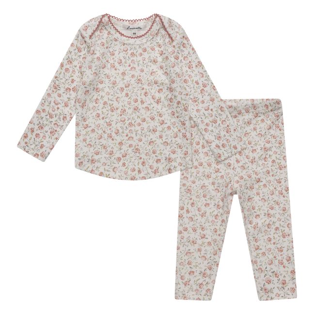 T-Shirt + Leggins Ignis per neonati | Ecru