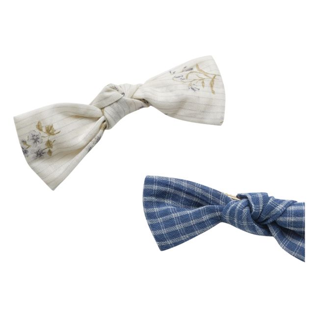 2er-Set Haarspangen Schleife Ruote | Blau