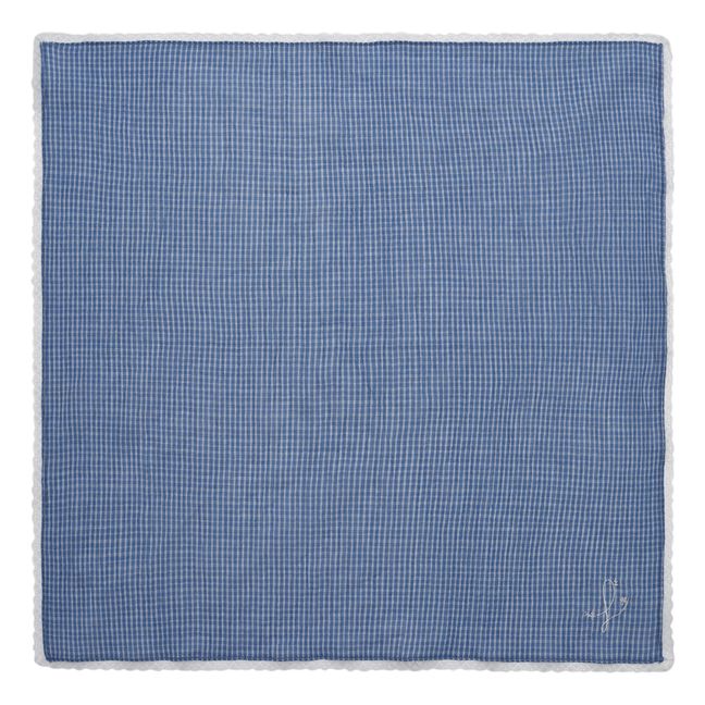Foulard a quadri Ada | Blu
