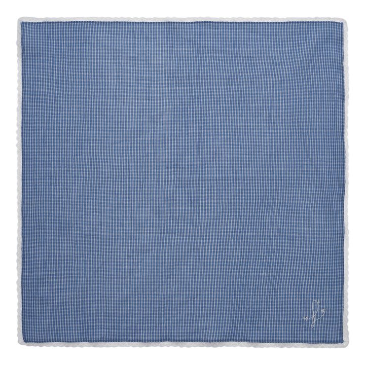 Fular a cuadros Ada | Azul- Imagen del producto n°4