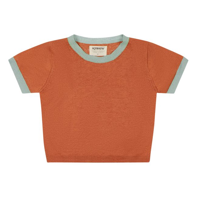 Camiseta de lino Sienna | Terracotta
