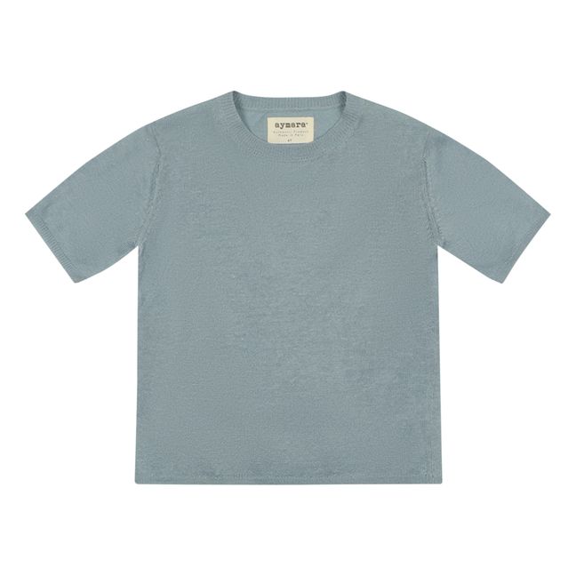 T-Shirt in lino Bastian | Blu