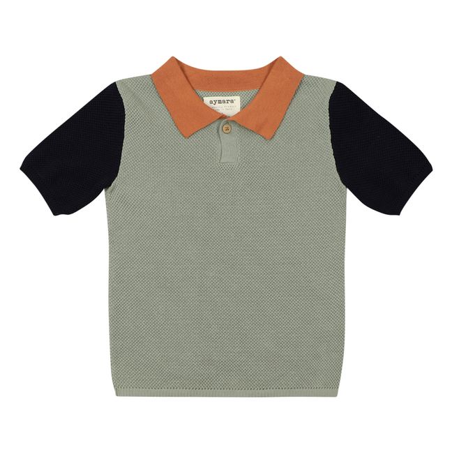 Enzo Organic Cotton Polo Shirt | Salvia