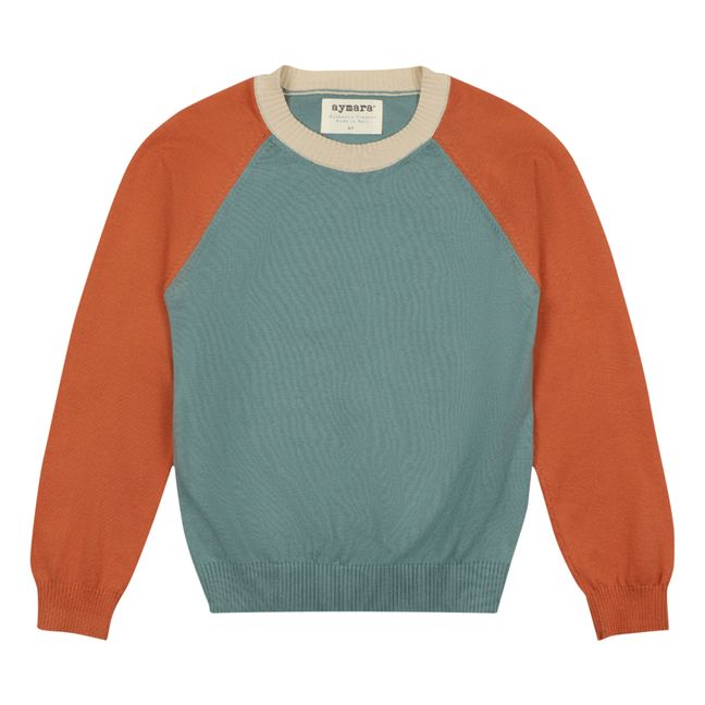 Marlo Organic Cotton Sweater | Peacock blue