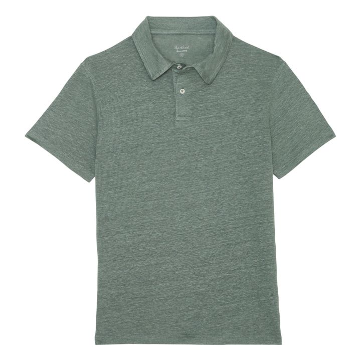 Polo lino  | Verde Oscuro- Imagen del producto n°0
