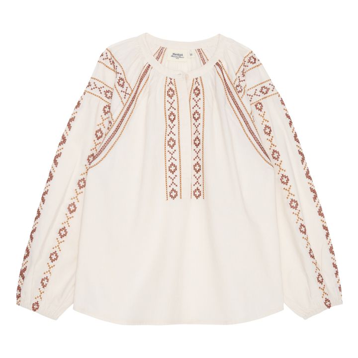 Hima Embroidered Blouse | Crudo- Imagen del producto n°0