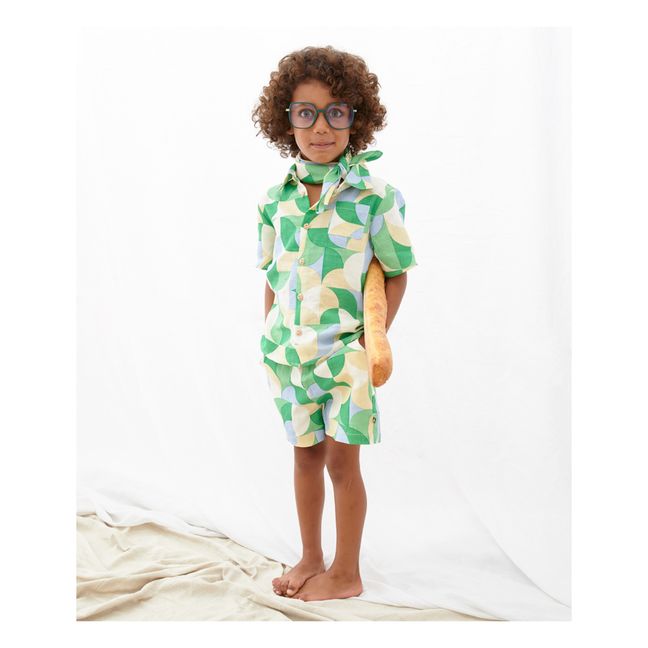 Graphic Print Scarf | Green