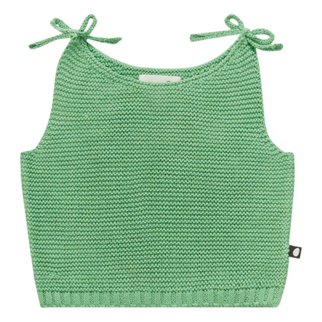 Knitted Tank Top | Mint Green