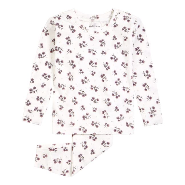 Organic Cotton Pajamas Poppies | Ecru