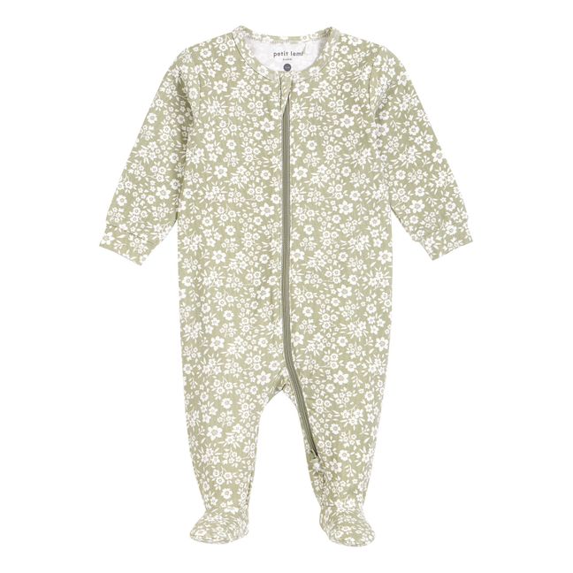 Pyjama Une Pièce Coton Bio Fleurs | Salvia