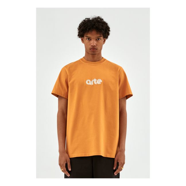 Taut Embroi T-Shirt | Naranja