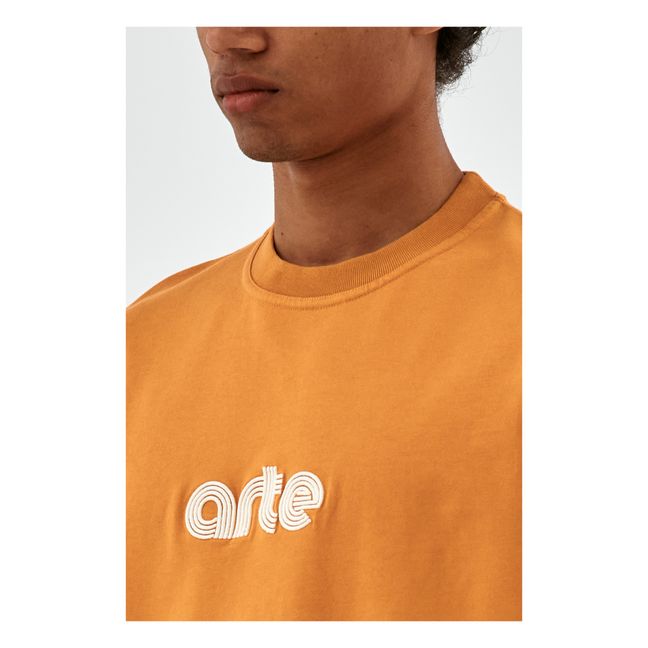 Taut Embroi T-Shirt | Naranja