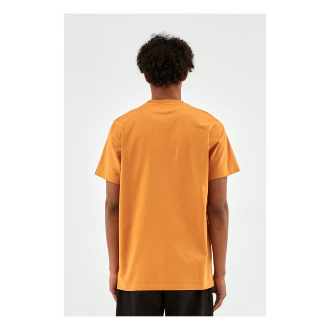 Taut Embroi T-Shirt | Orange