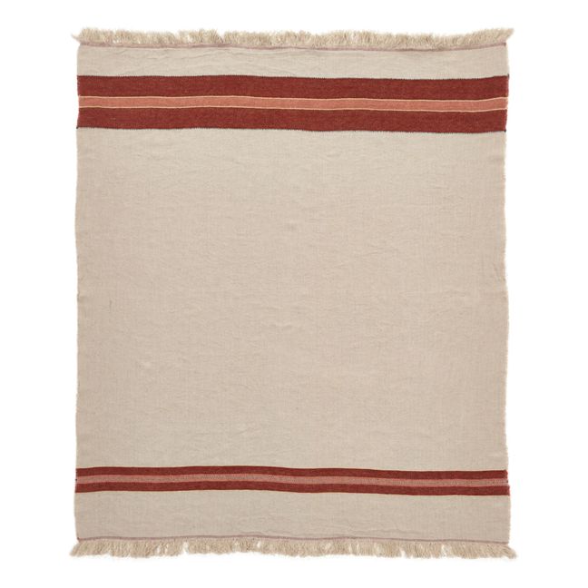Plaid The belgian | Rouge brique