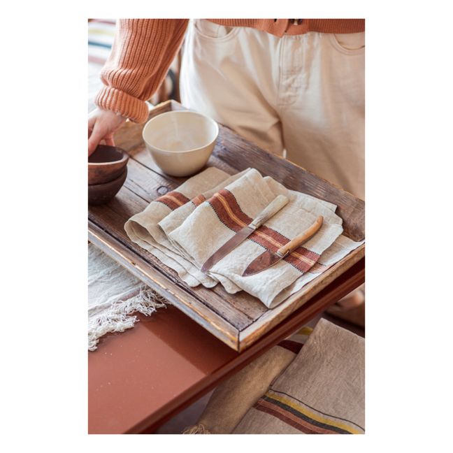 Serviette de table Stripe | Rosso mattone