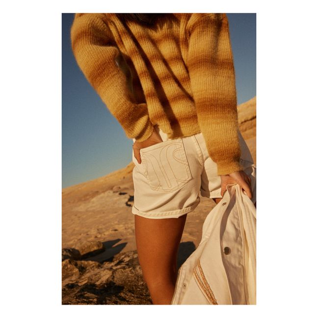Jersey verde Mohair Loose | Beige