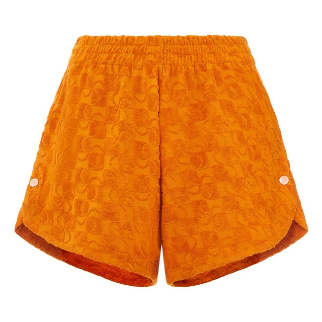 Shorts aus Bio-Frottee | Apricot