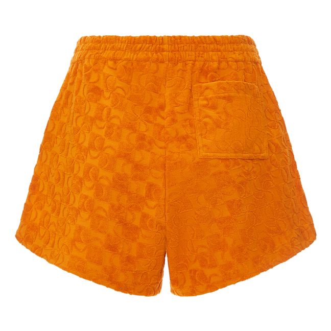 Shorts aus Bio-Frottee | Apricot