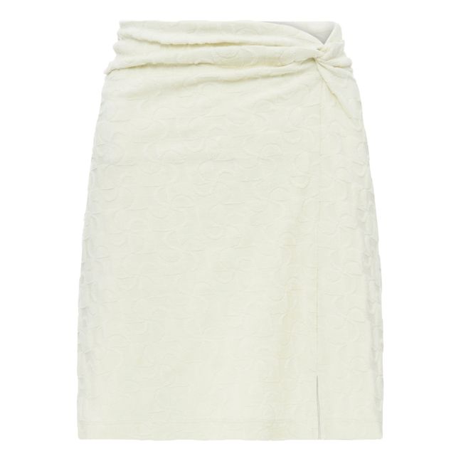 Organic Terry Skirt | Grauweiß