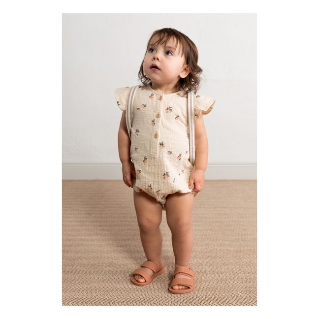 Barboteuse à Volants | Beige rosé