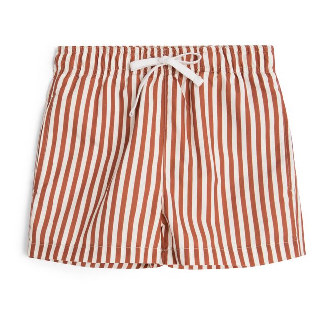 Short de Bain Rayé | Rouille