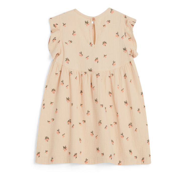 Peach Print Dress | Beige rosado- Imagen del producto n°4