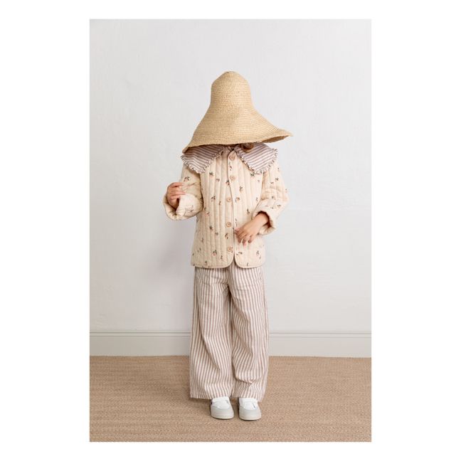 Veste Reversible Imprimée | Beige rosé