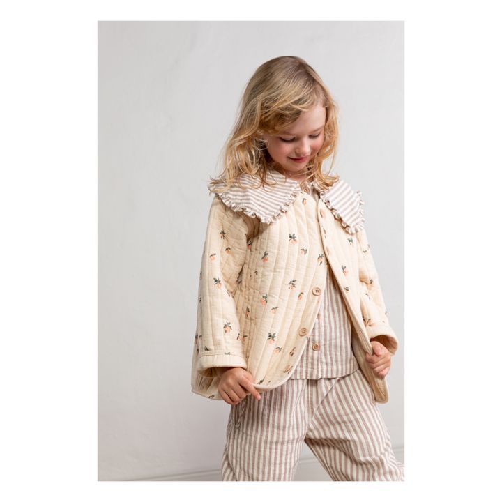 Reversible Printed Jacket | Beige rosado- Imagen del producto n°5