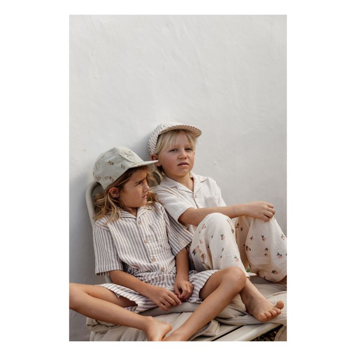 Casquette Rayée | Ecru- Image produit n°1