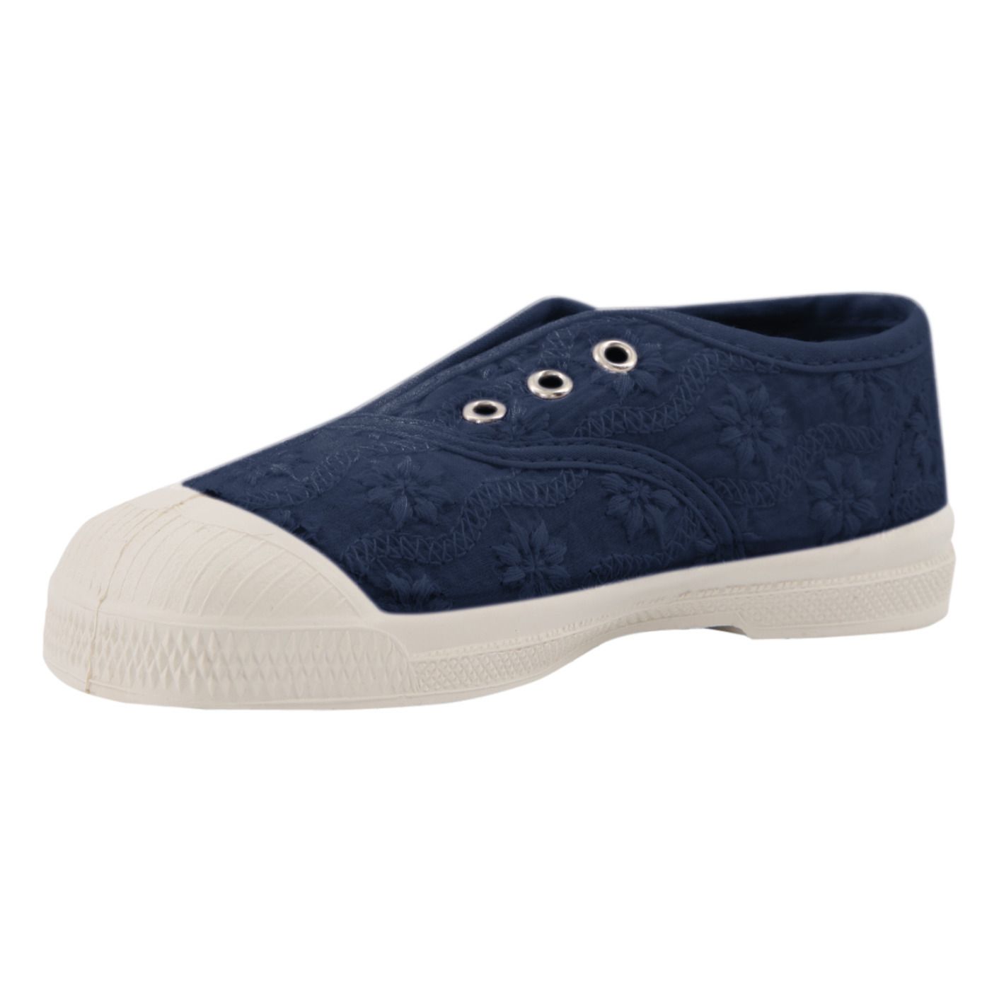 Bensimon Tennis Elly con ricamo inglese Blu marino Smallable