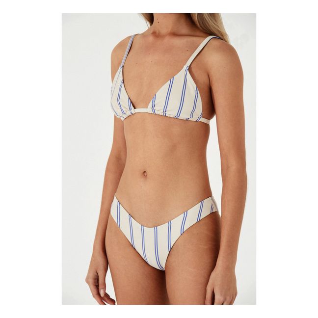 Navy Stripes Bikini Bottom | Crudo