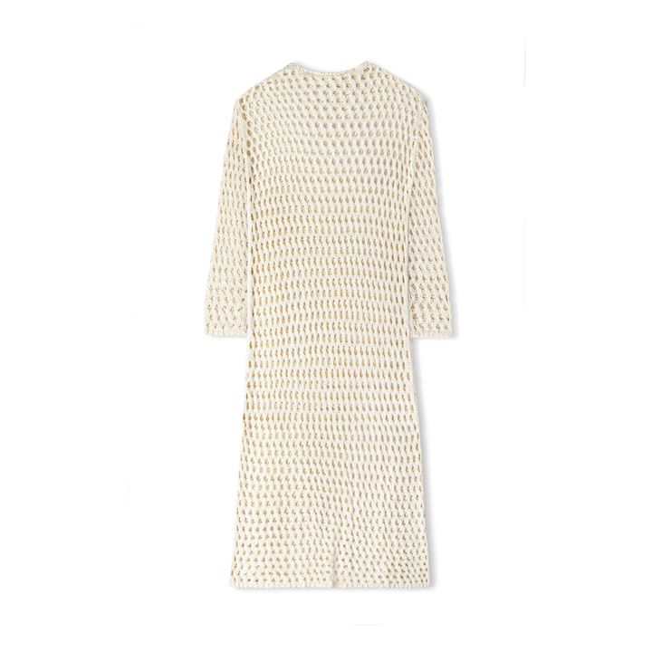 Stone Crochet Dress | Ecru- Immagine del prodotto n°8