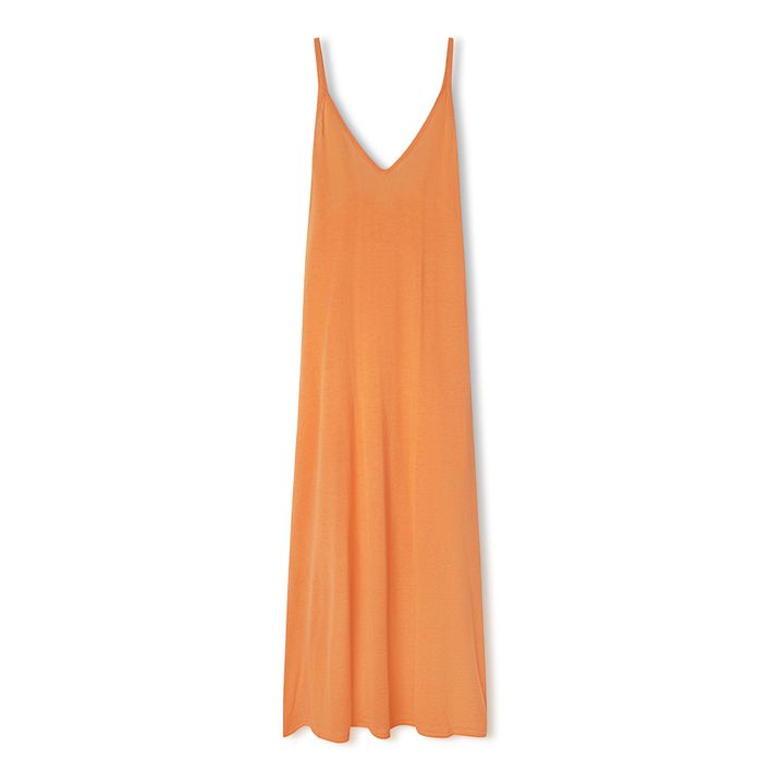 Vestido Rockmelon Ramio y algodón orgánico | Naranja- Imagen del producto n°0