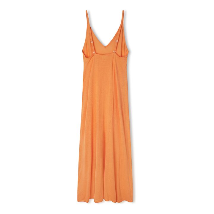 Vestido Rockmelon Ramio y algodón orgánico | Naranja- Imagen del producto n°5