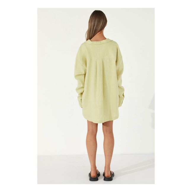 Celery Linen Skirt | Verde anice